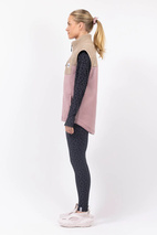 Lumberjackie Sherpa Vest - Sand / Faded Woodrose | XXS