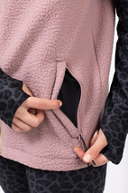 Lumberjackie Sherpa Vest - Sand / Faded Woodrose | XXL