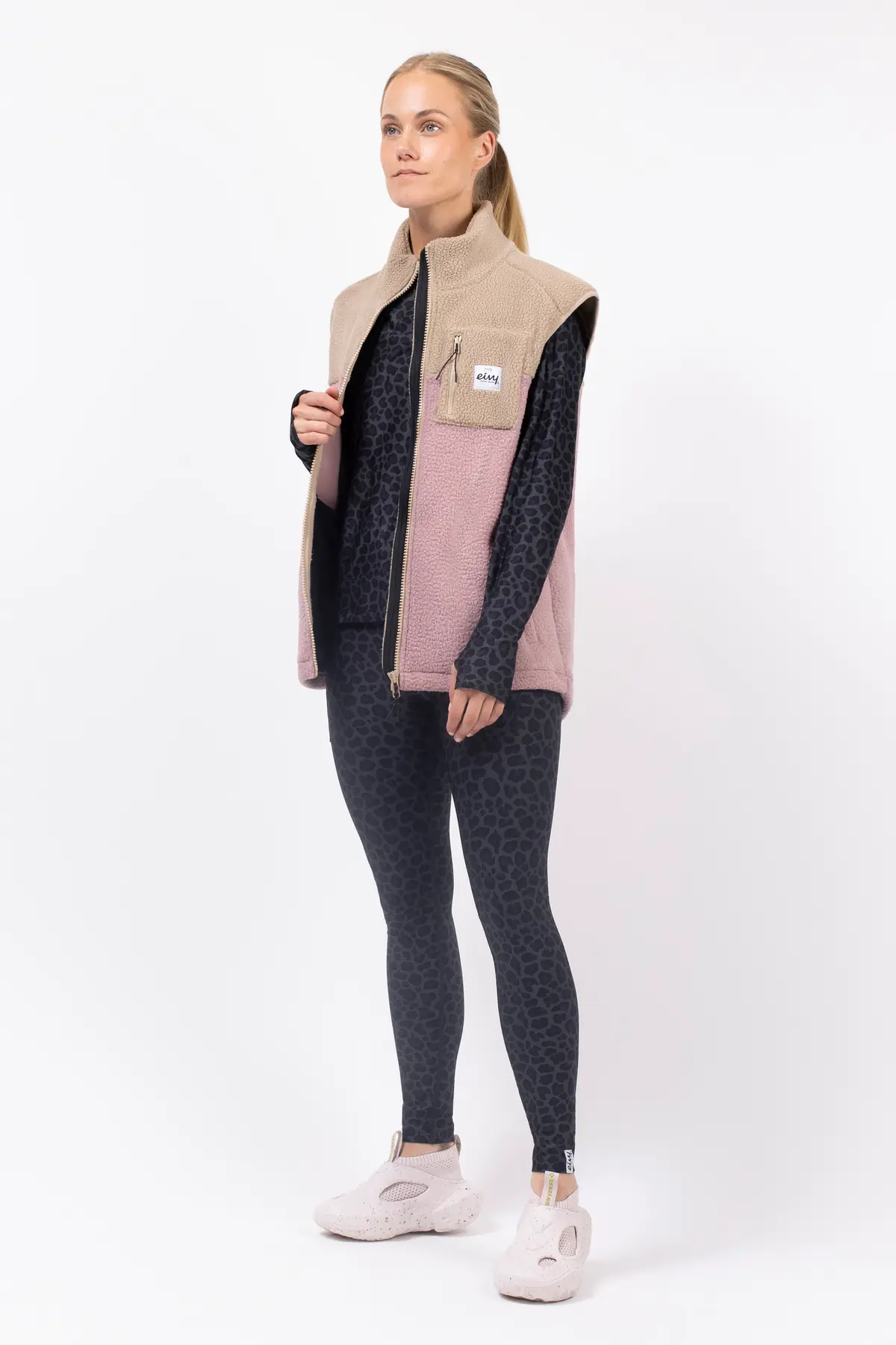 Lumberjackie Sherpa Vest - Sand / Faded Woodrose | XXL