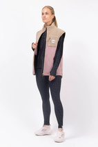 Lumberjackie Sherpa Vest - Sand / Faded Woodrose | XXL