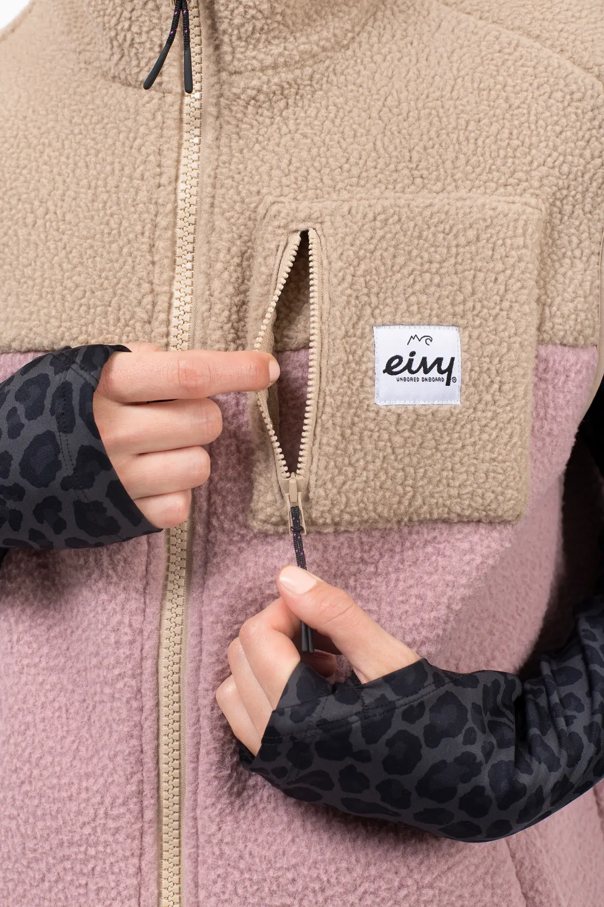 Lumberjackie Sherpa Vest - Sand / Faded Woodrose | XXL