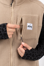 Lumberjackie Sherpa Vest - Sand | XXS