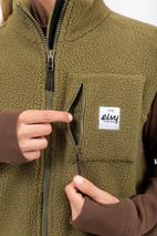 Lumberjackie Sherpa Vest - Olive