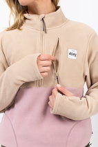 Techlight Halfzip Fleece - Sand / Faded Woodrose