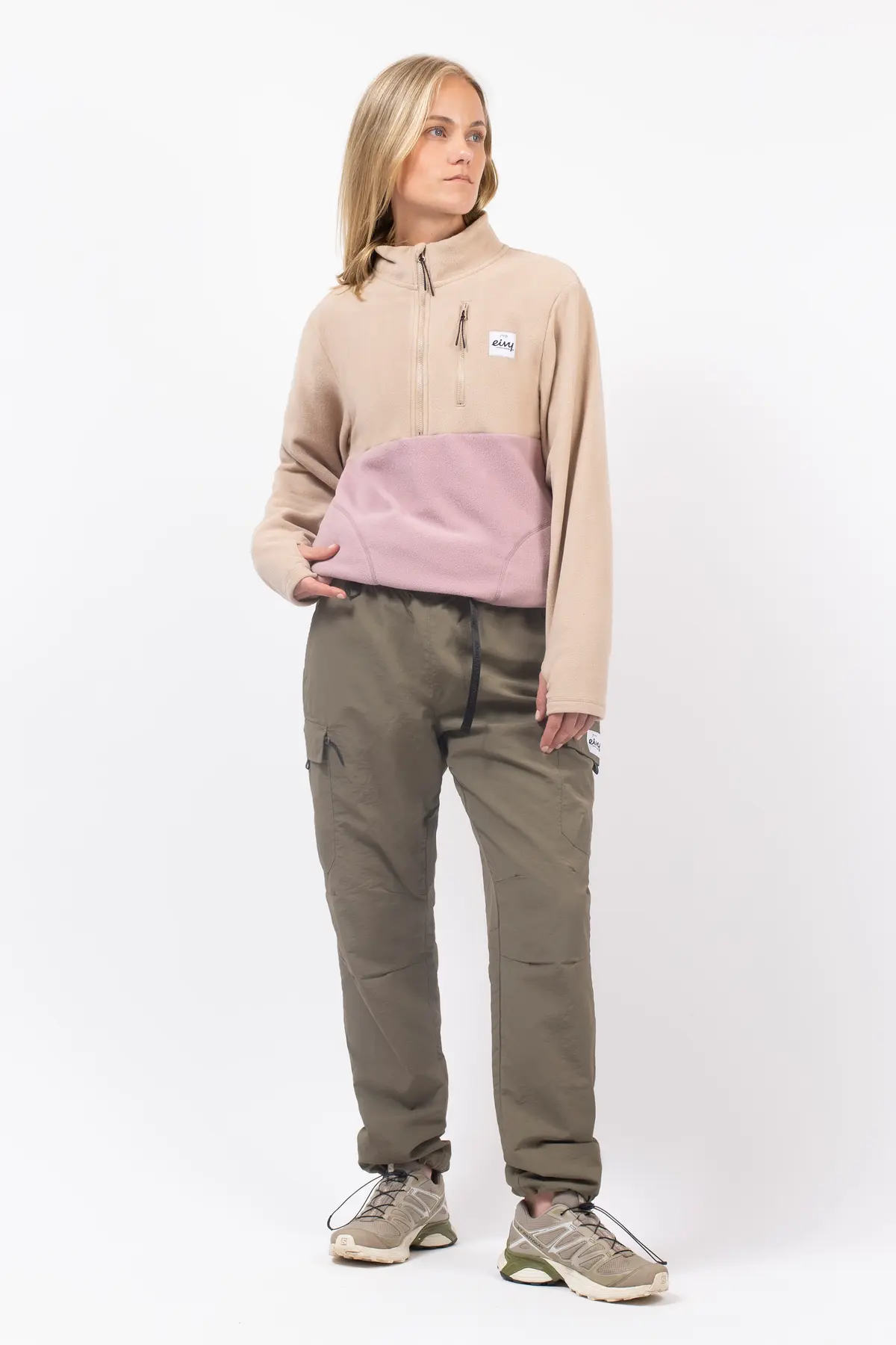 Techlight Halfzip Fleece - Sand / Faded Woodrose