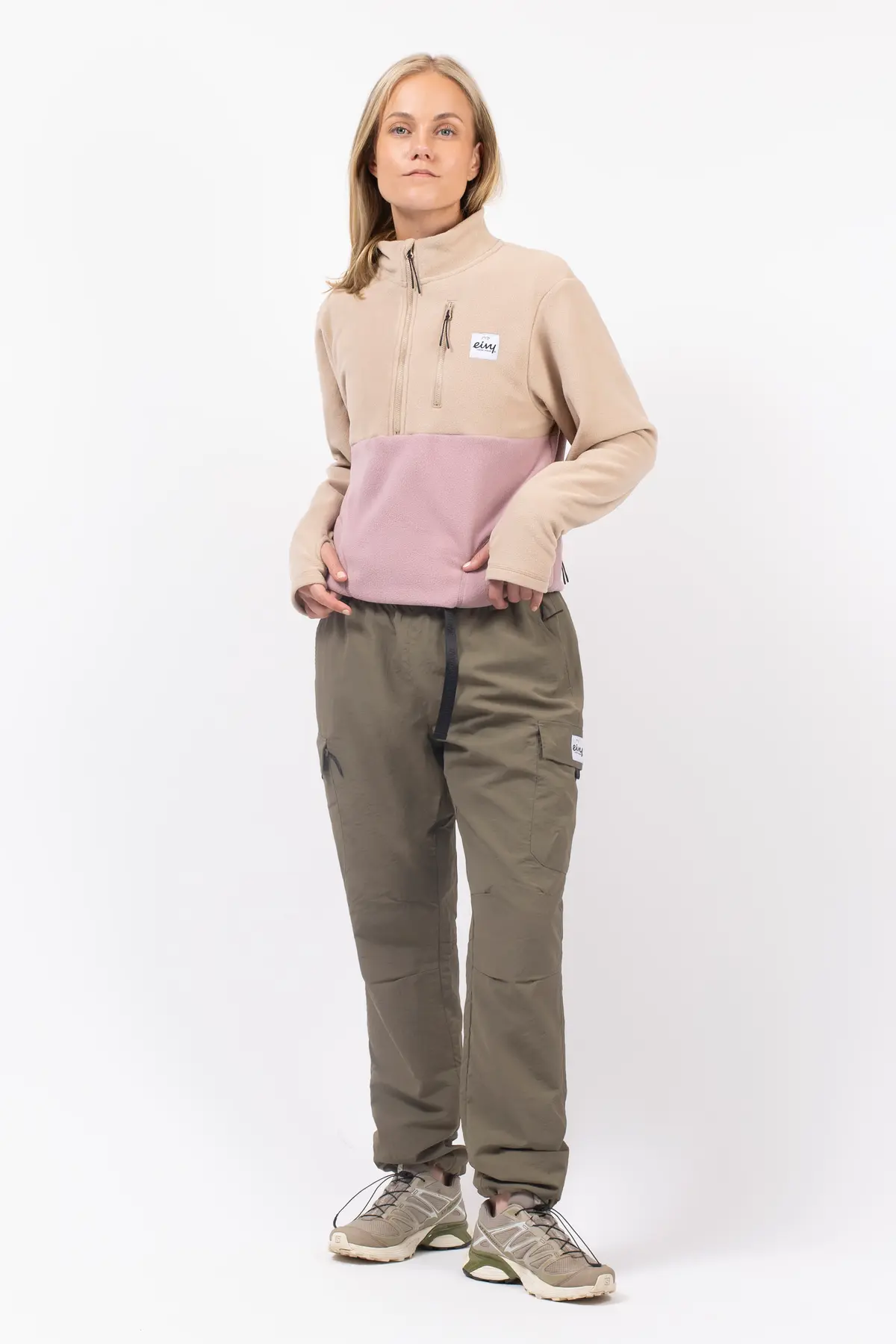 Techlight Halfzip Fleece - Sand / Faded Woodrose