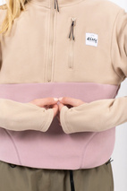 Techlight Halfzip Fleece - Sand / Faded Woodrose