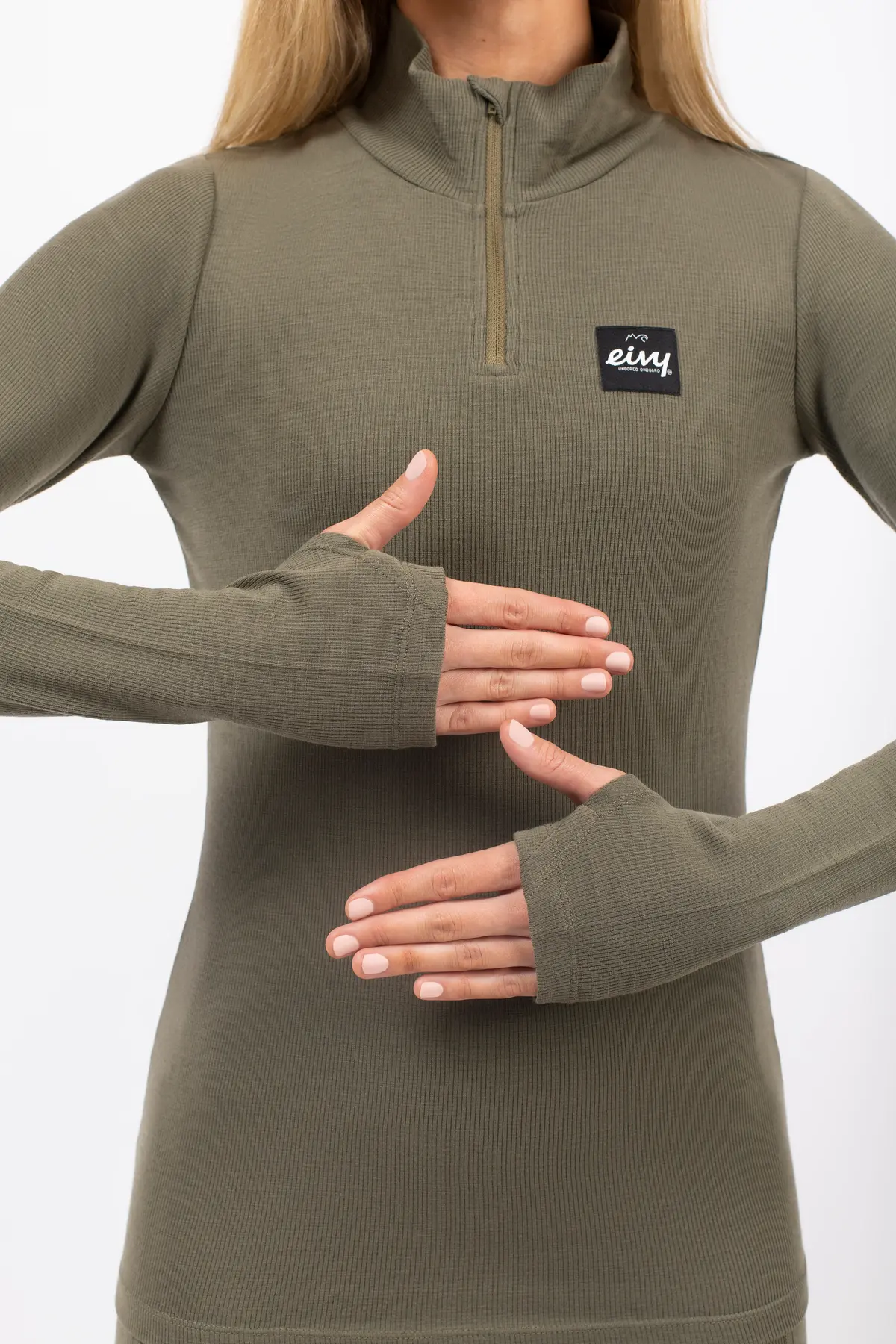 Journey Merino Wool Rib Top - Olive