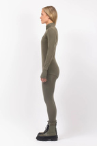 Journey Merino Wool Rib Top - Olive