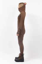 Icecold Merino Wool Gaiter Rib Top - Brown