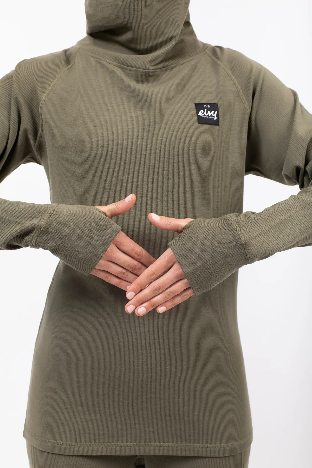 Icecold Merino Wool Gaiter Rib Top - Olive