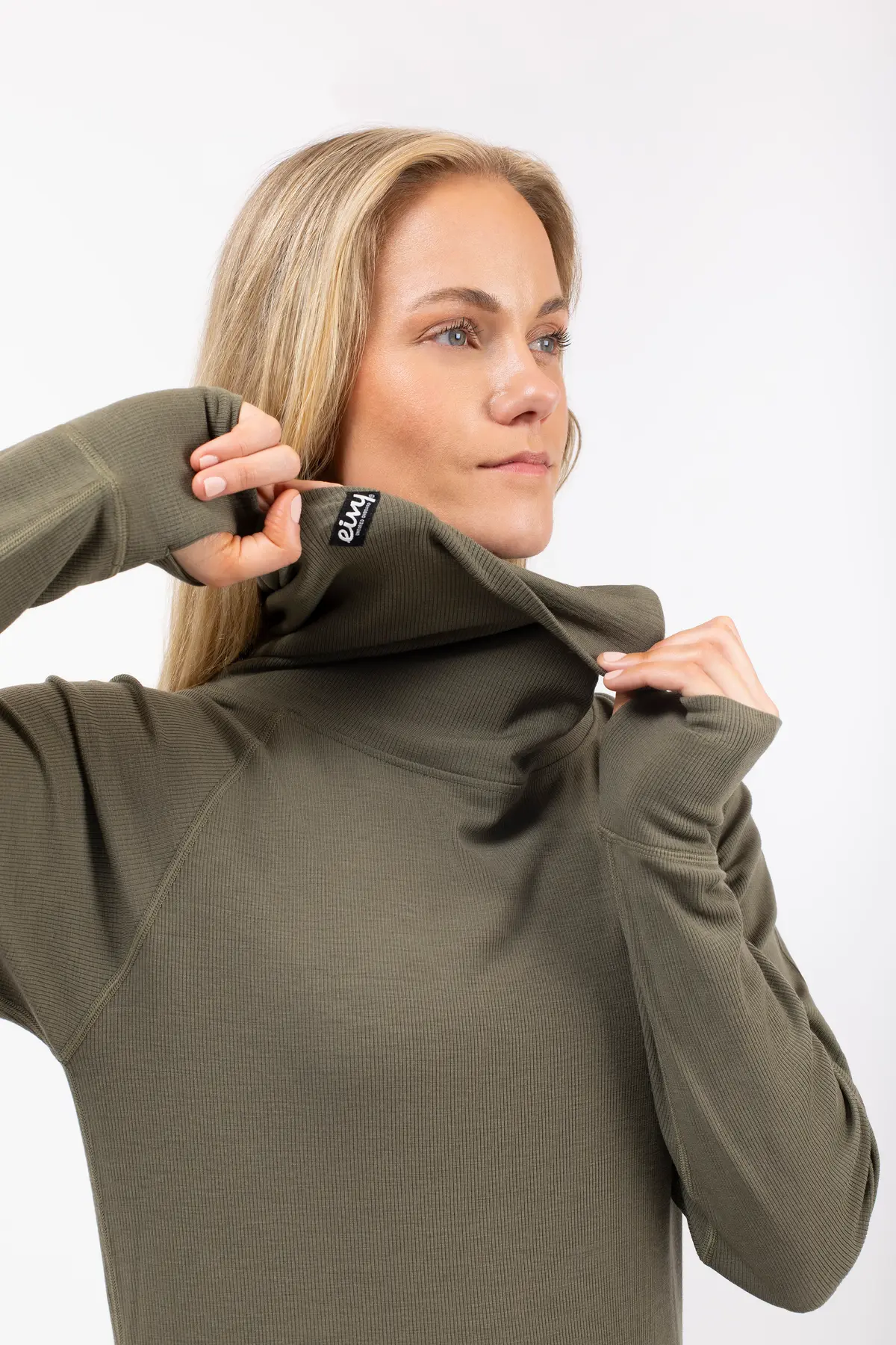 Icecold Merino Wool Gaiter Rib Top - Olive