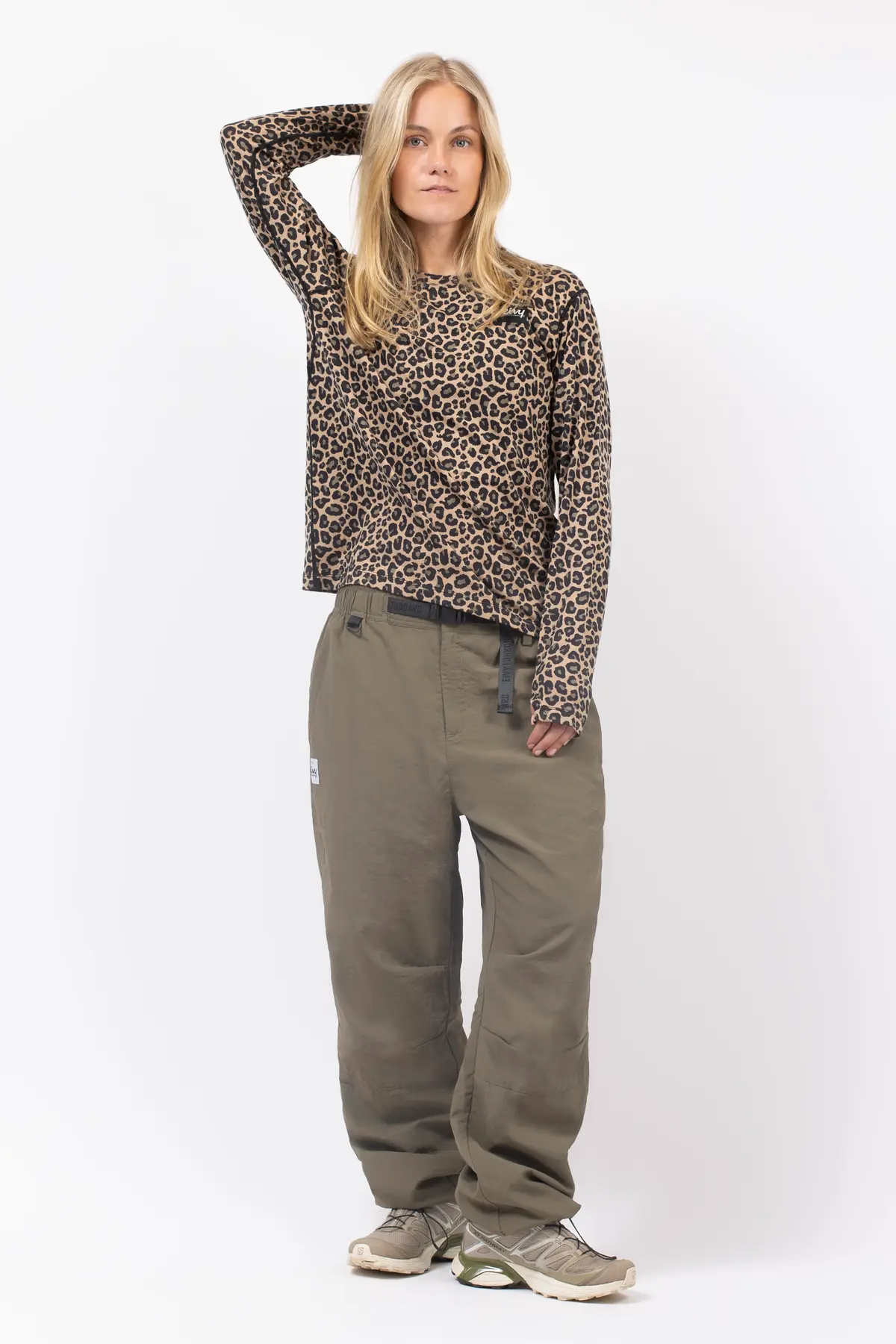 Loose Fit Merino Wool Top - Leopard | S