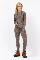 Loose Fit Merino Wool Top - Leopard | S