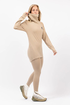 Icecold Merino Wool Gaiter Rib Top - Sand