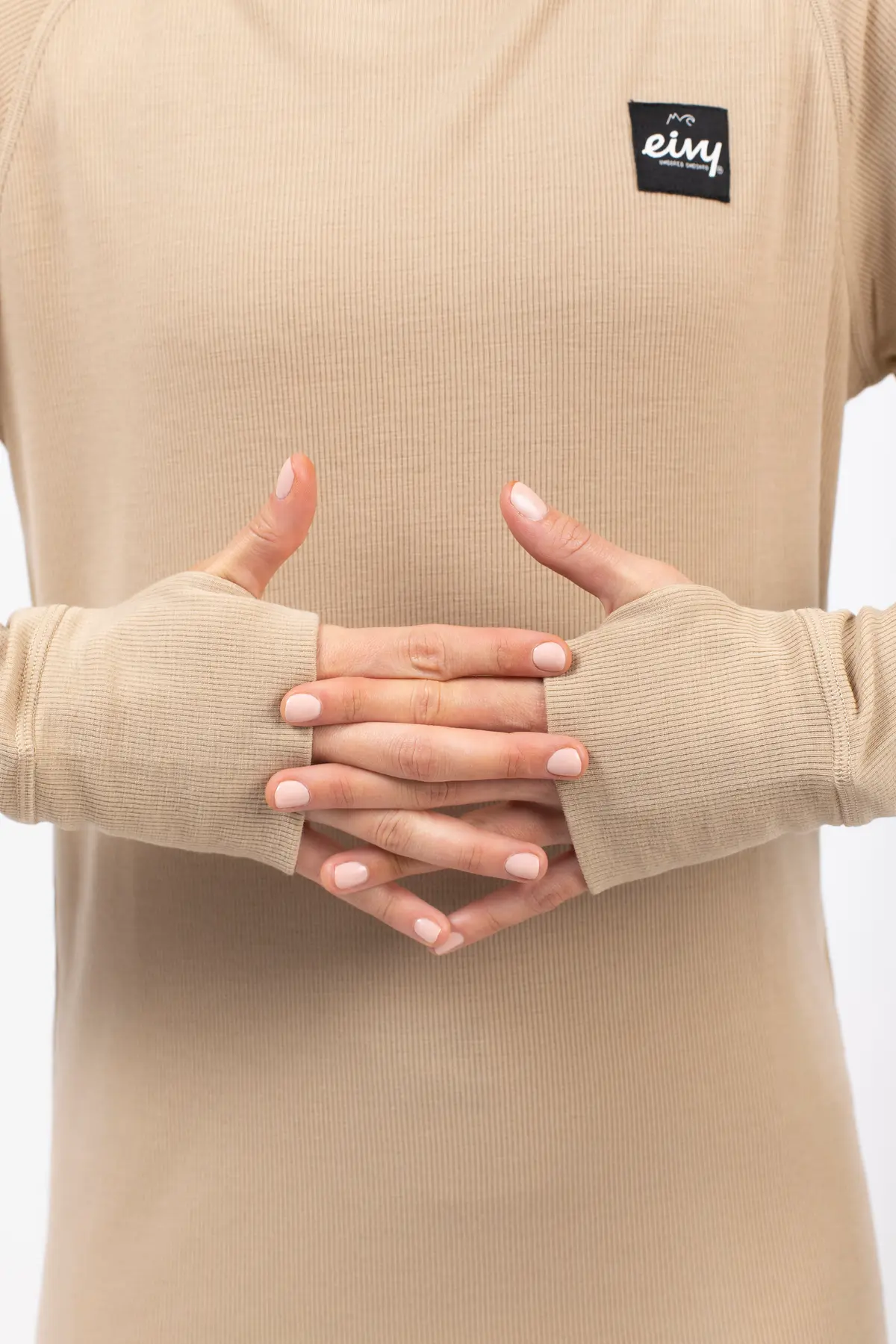 Icecold Merino Wool Gaiter Rib Top - Sand