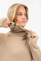 Icecold Merino Wool Gaiter Rib Top - Sand