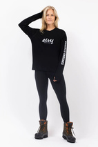 Loose Fit MX Merino Wool Rib Top - Black