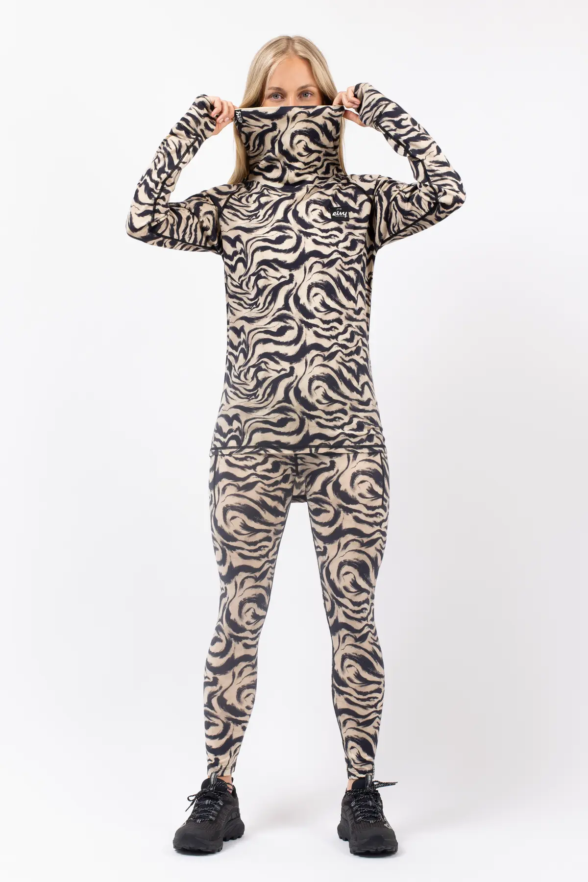 Icecold Merino Wool Top - Animal Swirl