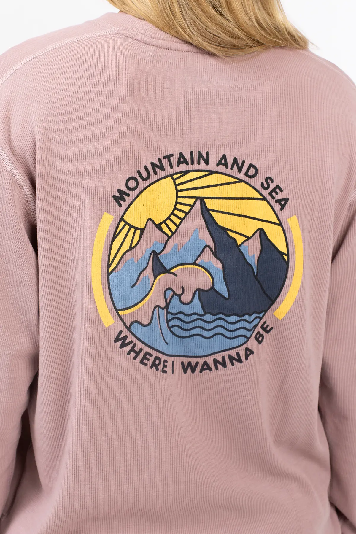 Loose Fit MX Merino Wool Rib Top - Faded Woodrose