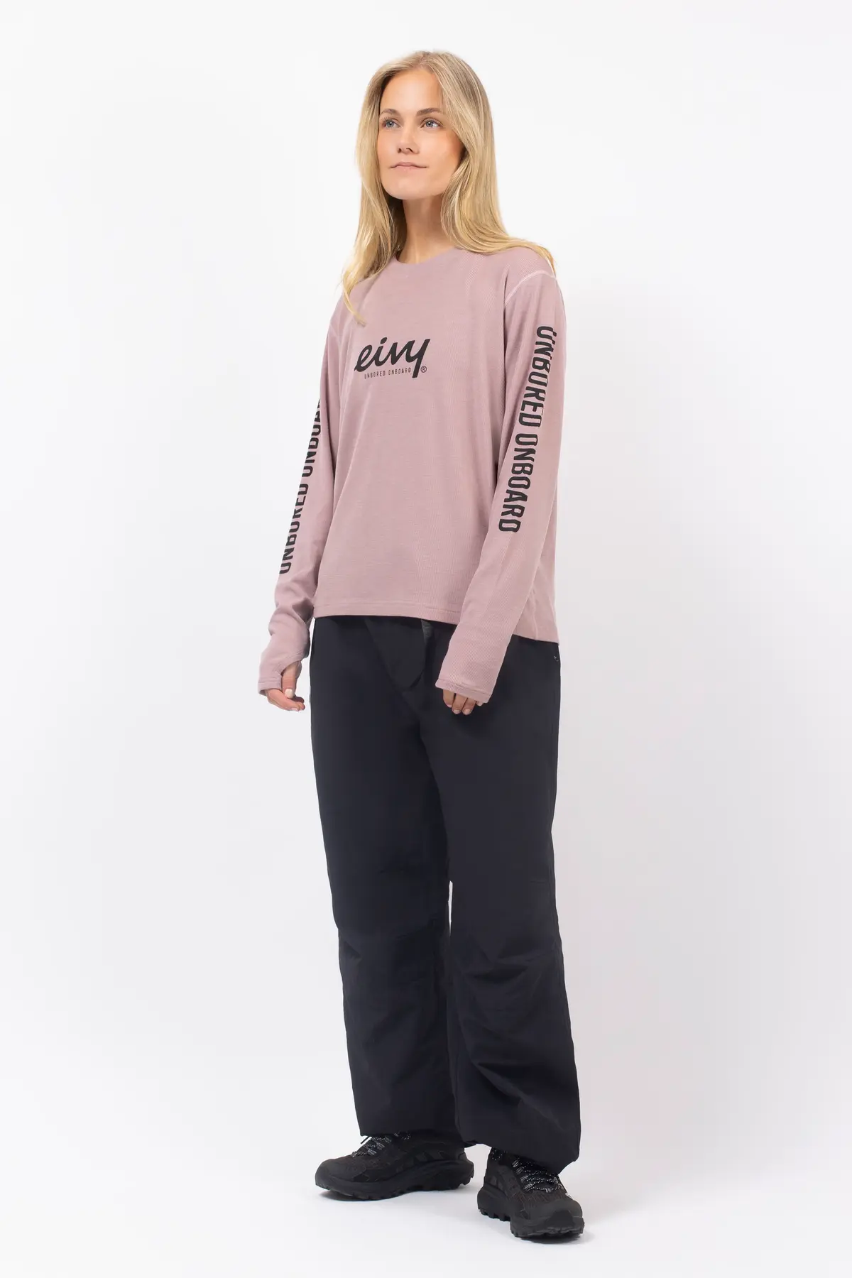 Loose Fit MX Merino Wool Rib Top - Faded Woodrose