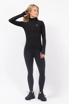 Journey Merino Wool Top - Black Leopard