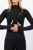 Journey Merino Wool Top - Black Leopard
