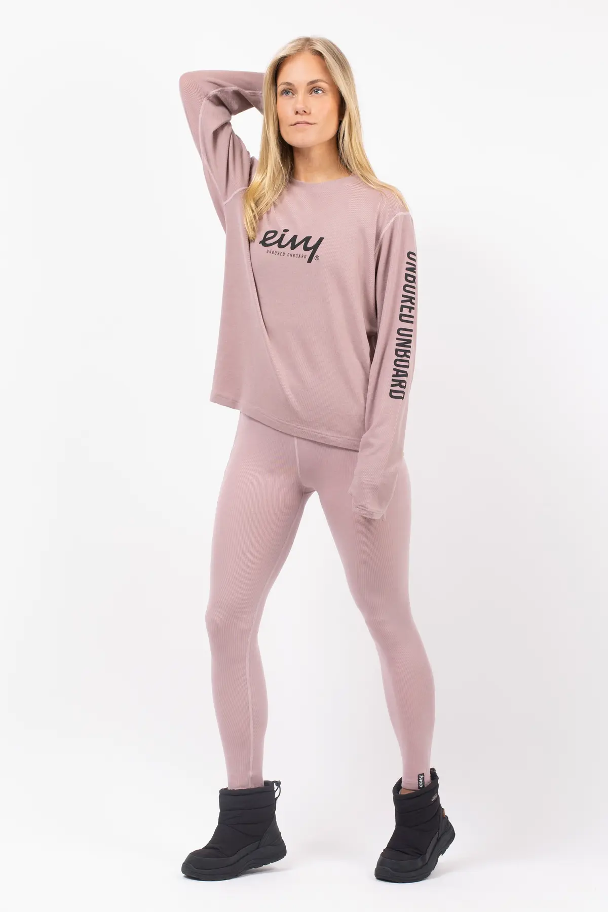 Loose Fit MX Merino Wool Rib Top - Faded Woodrose