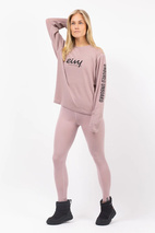 Loose Fit MX Merino Wool Rib Top - Faded Woodrose