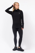 Icecold Merino Wool Top - Black Leopard