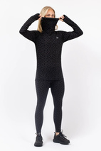 Icecold Merino Wool Top - Black Leopard