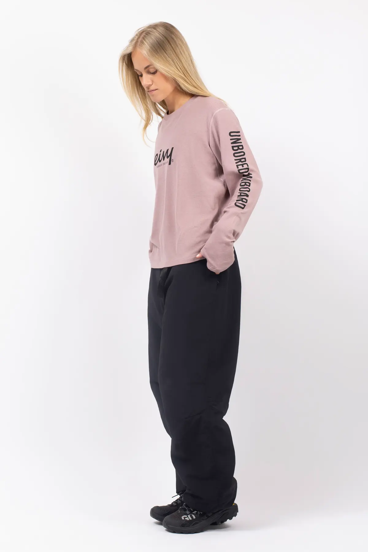 Loose Fit MX Merino Wool Rib Top - Faded Woodrose