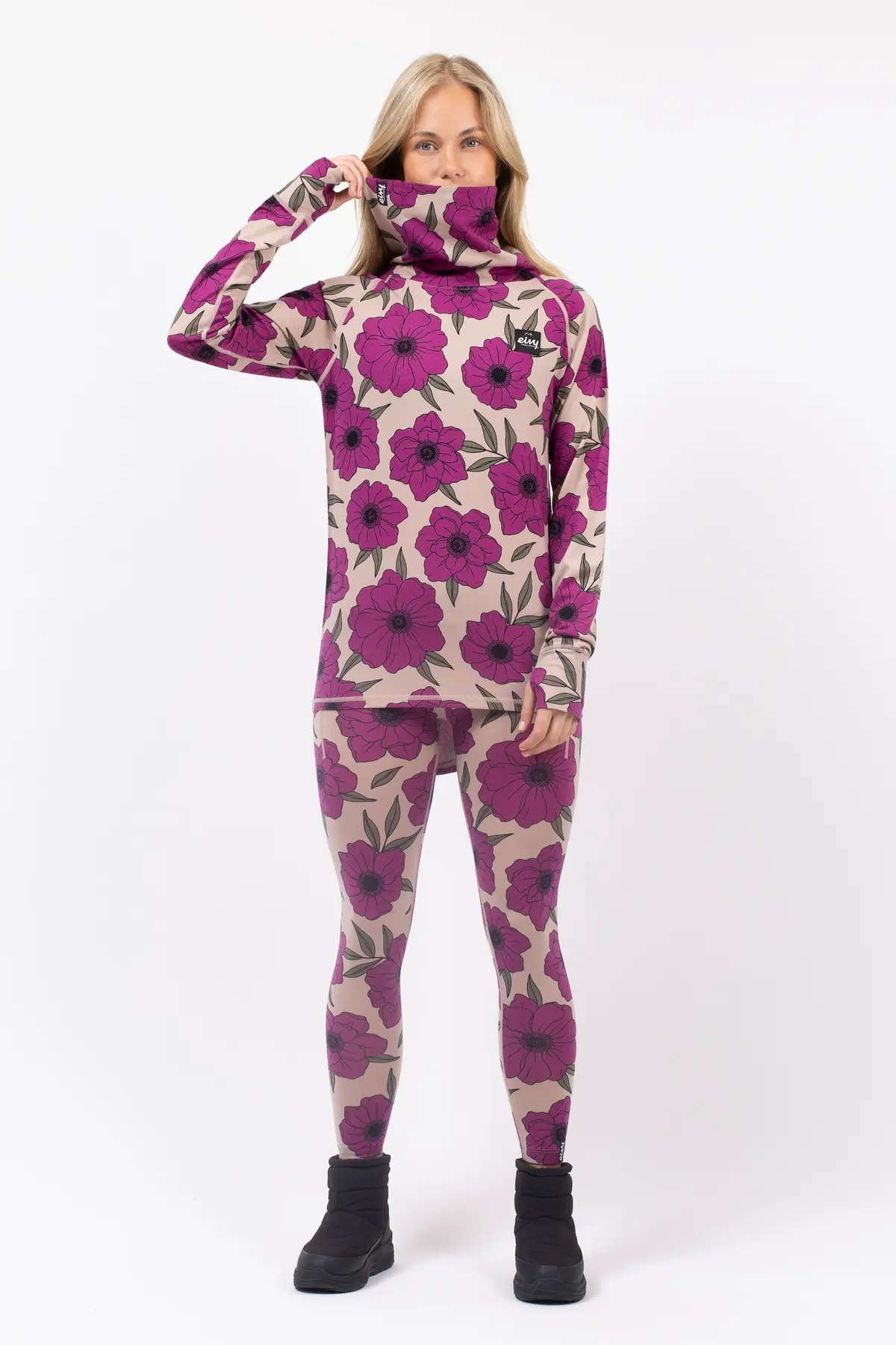 Icecold Merino Wool Top - Earth Flowers | XS