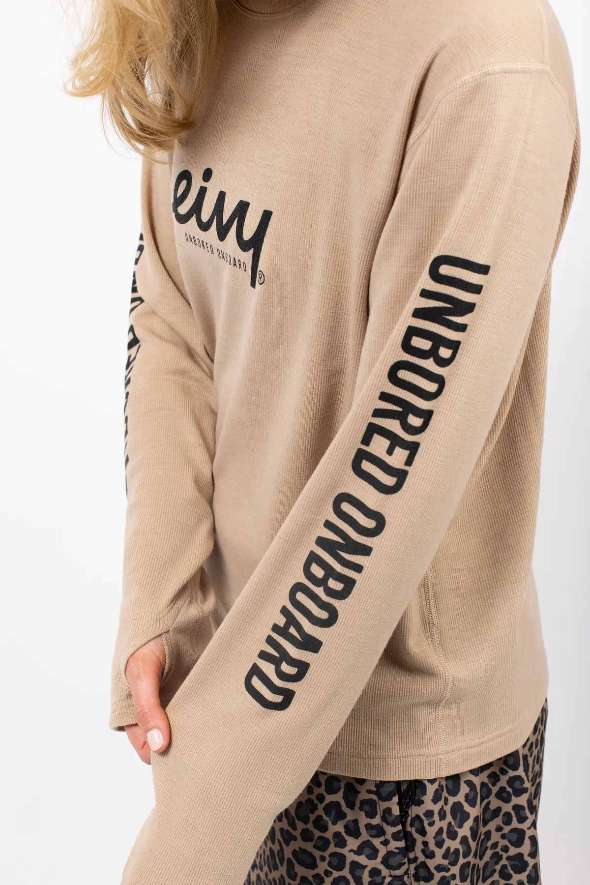 Loose Fit MX Merino Wool Rib Top - Sand