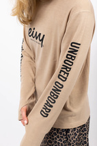 Loose Fit MX Merino Wool Rib Top - Sand