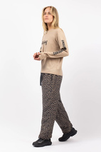 Loose Fit MX Merino Wool Rib Top - Sand