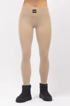 Pocket Merino Wool Rib Tights - Sand