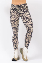Pocket Merino Wool Tights - Animal Swirl | XL
