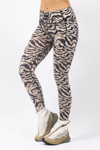Pocket Merino Wool Tights - Animal Swirl | XL