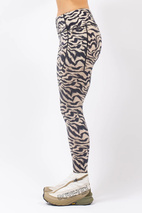 Pocket Merino Wool Tights - Animal Swirl | XL