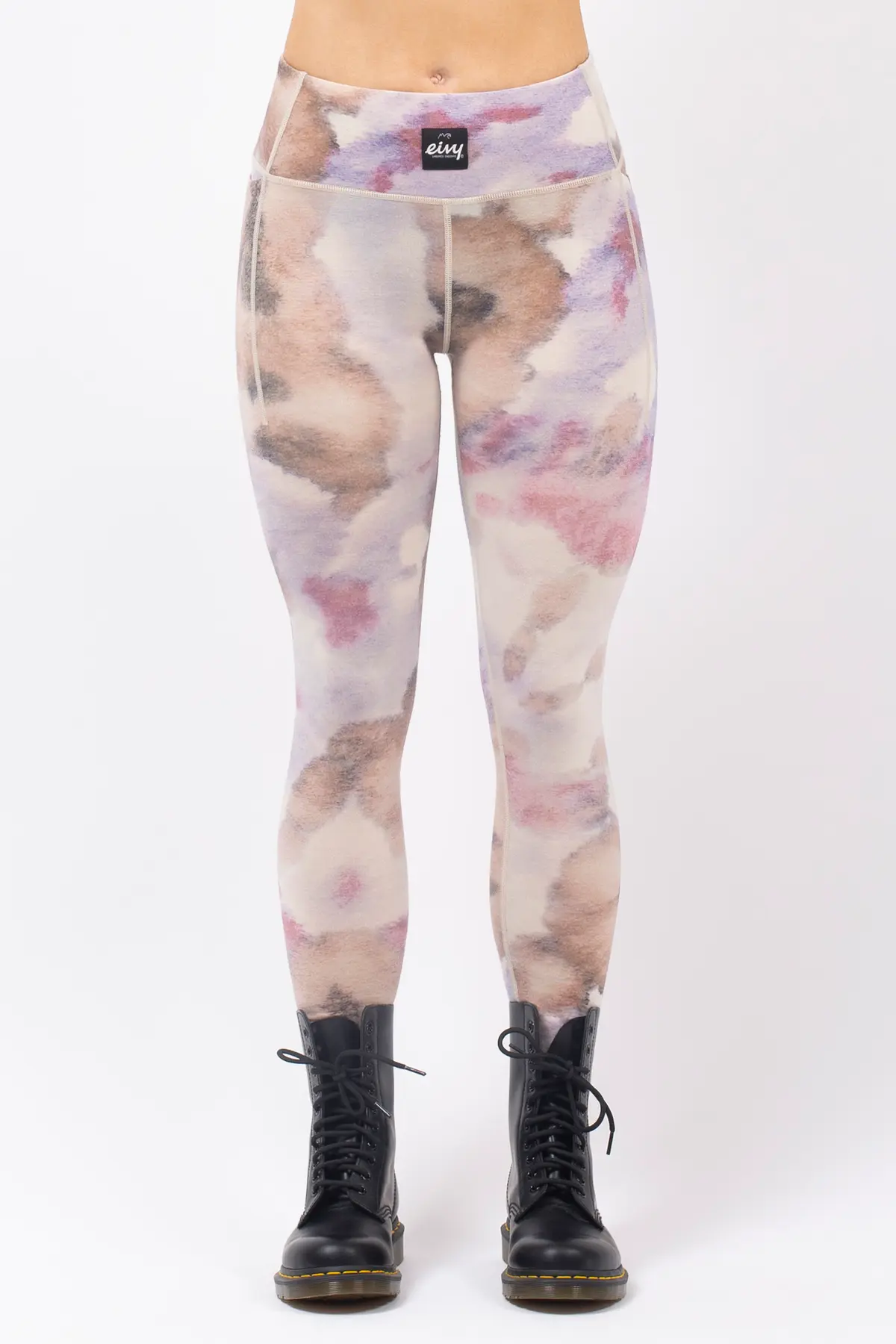 Pocket Merino Wool Tights - Aquarelle