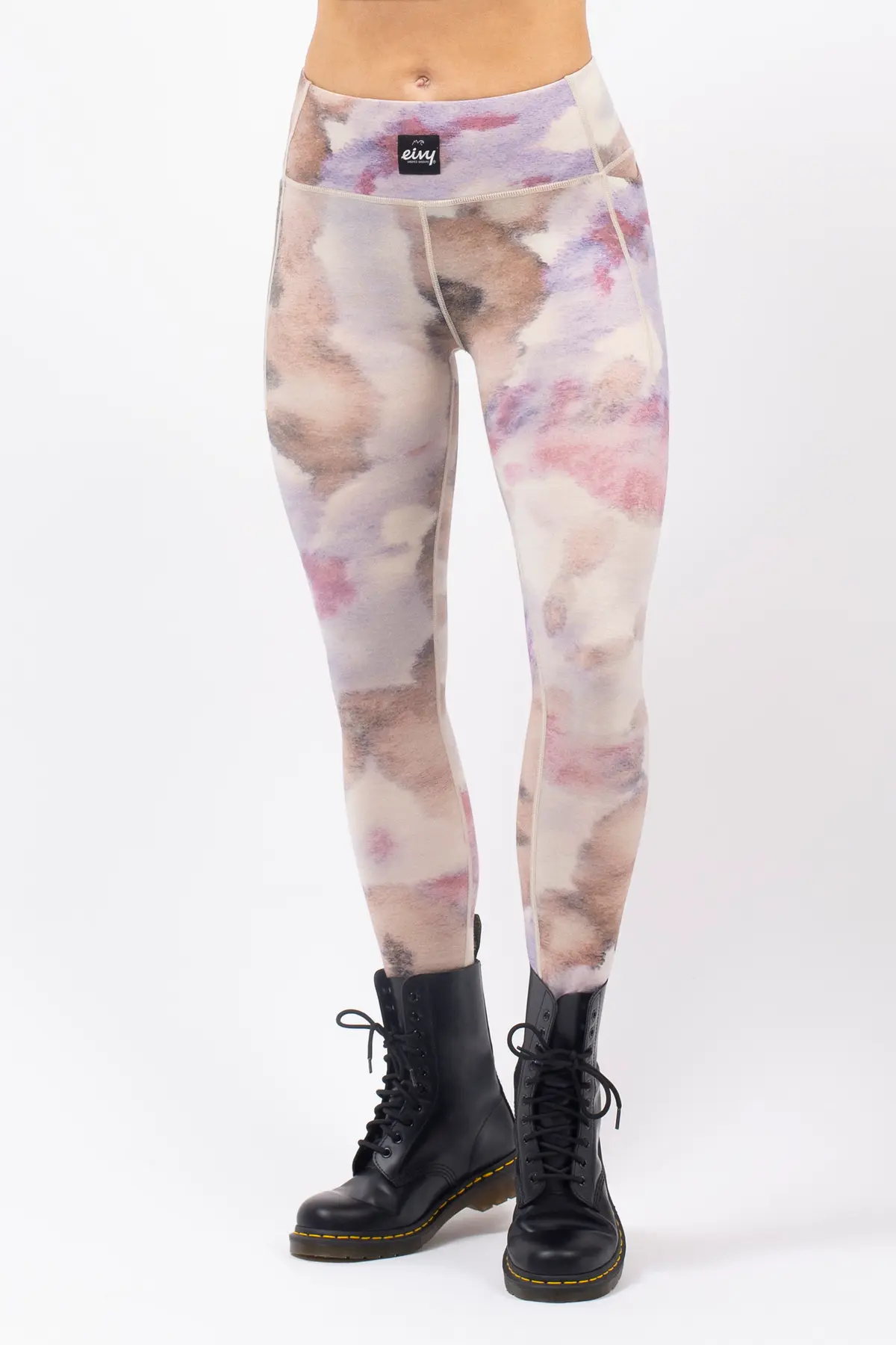 Pocket Merino Wool Tights - Aquarelle
