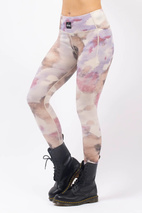 Pocket Merino Wool Tights - Aquarelle