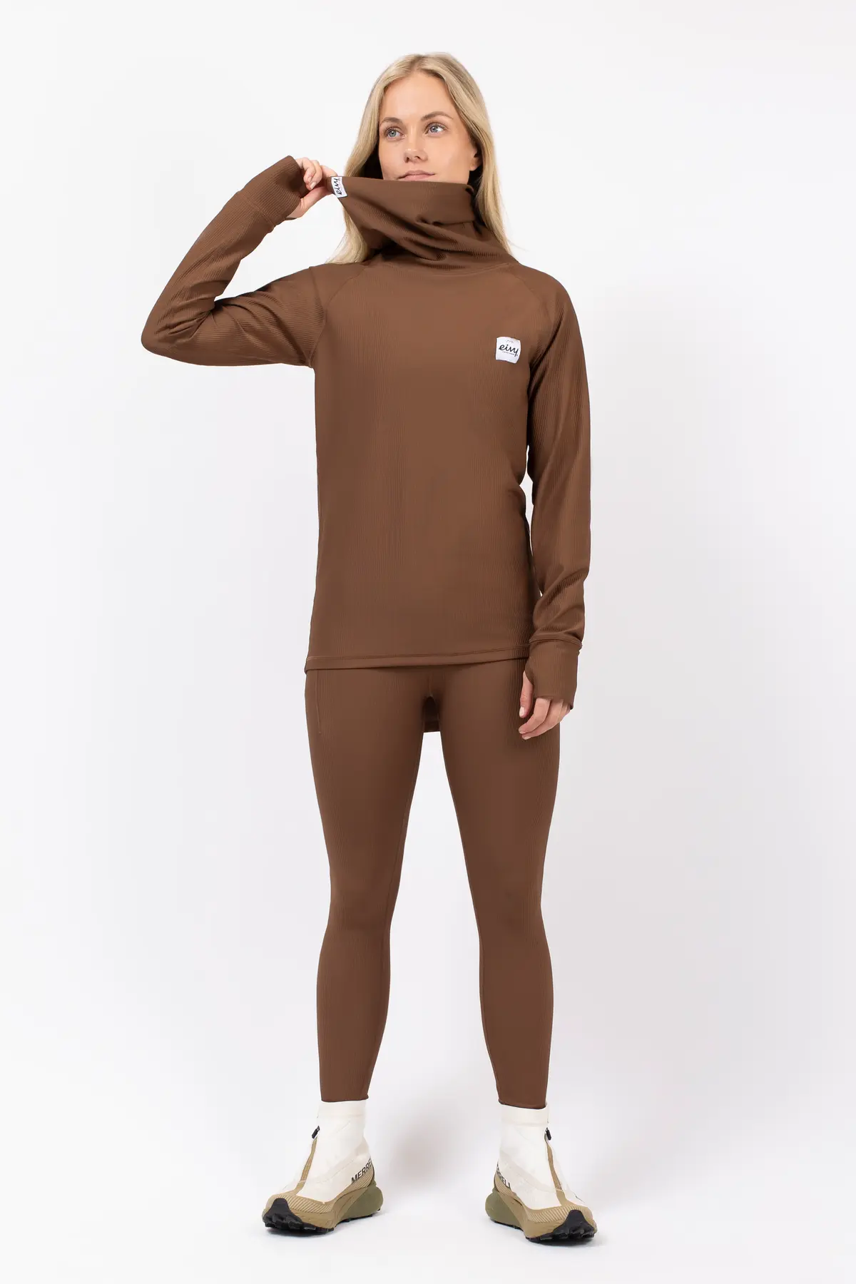 Icecold Gaiter Rib Top - Brown