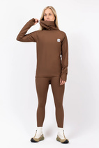 Icecold Gaiter Rib Top - Brown