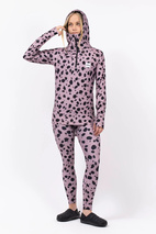Icecold Ziphood Top - Woodrose Cheetah