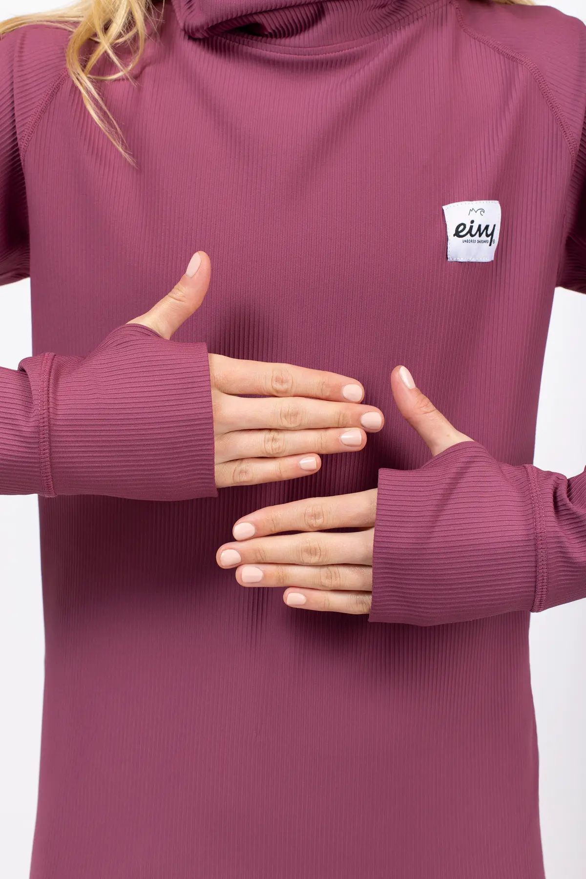 Icecold Gaiter Rib Top - Pinkgundy