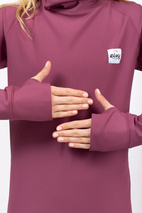 Icecold Gaiter Rib Top - Pinkgundy