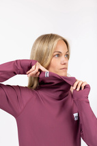 Icecold Gaiter Rib Top - Pinkgundy