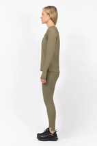 Versa Loose Fit Rib Top - Olive